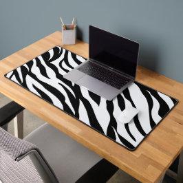 Alfrombrillas De Escritorio Black and White Safari Zebra Animal Print Desk Mat