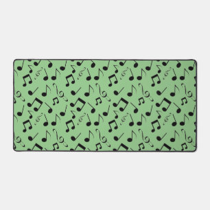 Alfrombrillas De Escritorio Black Musical Notes bDesign Desk Mat
