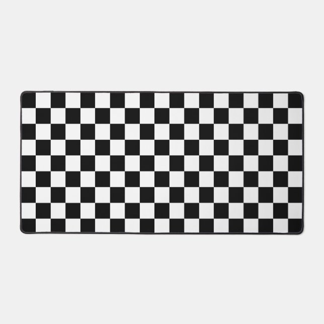 Alfrombrillas De Escritorio Black & White Checkered (Anverso)