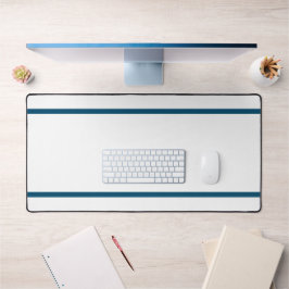 Alfrombrillas De Escritorio Blanco moderno Dos delgadas franjas azules del océ