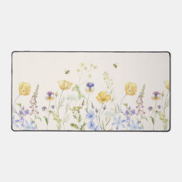 Alfrombrillas De Escritorio Bliss de verano, flores silvestres, acuarela