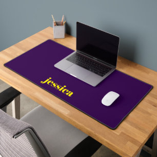 Alfrombrillas De Escritorio Bloque de color minimalista nombre personalizado