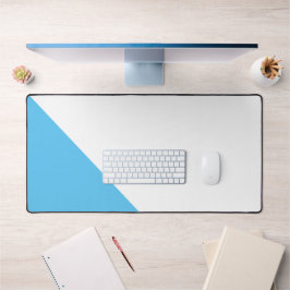 Alfrombrillas De Escritorio Bloque de color moderno de la esquina azul del cie