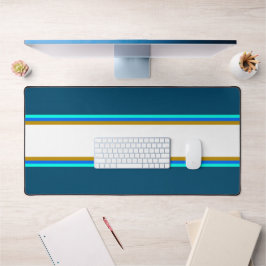 Alfrombrillas De Escritorio Blue Aqua Brown Carreras Blanca Rayas En El Océano