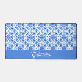 Alfrombrillas De Escritorio Blue French Toile Pattern Name