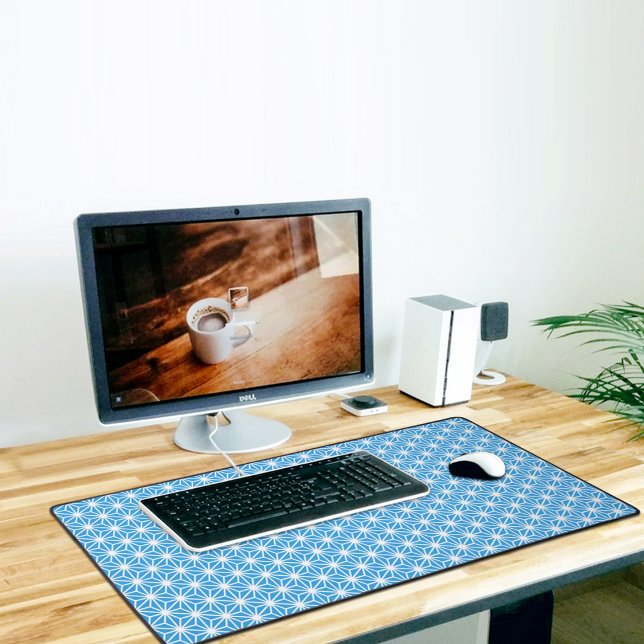Alfrombrillas De Escritorio Blue Japanese Pattern  Desk Mat (Subido por el creador)