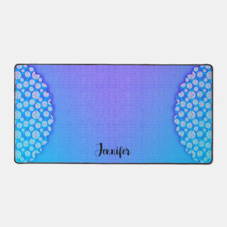 Alfrombrillas De Escritorio Blue Purple Design Your Name Desk Mat