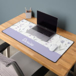 Alfrombrillas De Escritorio Blue Purple Watercolor Wildflower Monogram Name<br><div class="desc">This monogram name boho wildflower pattern would look beautiful in your home,  accessorizing your living space to new a new heightened look. If you would like to personalize this product,  please contact the designer.</div>