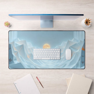 Alfrombrillas De Escritorio Blue Sky Lunar Desk Mat - Oficina Minimalista de e