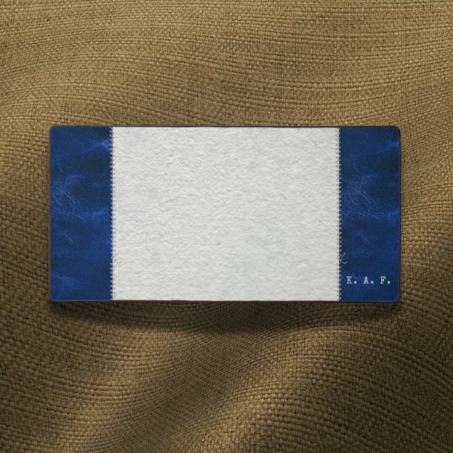 Alfrombrillas De Escritorio Blue Stitched Leather-Look & Desk Blotter Mat (Subido por el creador)