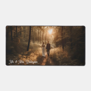 Alfrombrillas De Escritorio Boda de fotografía personalizado Keepsake Gift