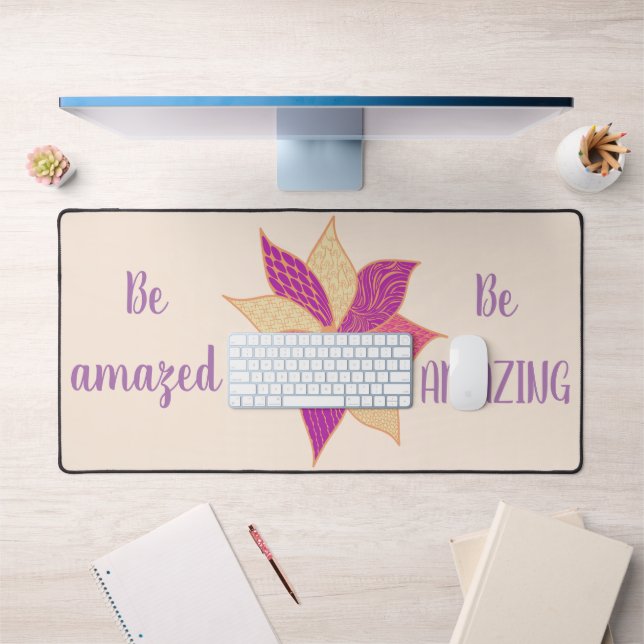 Alfrombrillas De Escritorio Boho Happy Flower Desk Mat (Oficina 1)