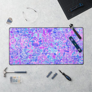 Alfrombrillas De Escritorio Boho Trippy Groovy Colorful Abstract Blob Mosaic