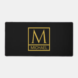 Alfrombrillas De Escritorio Bolsa de regalo negra personalizada con nombre y i