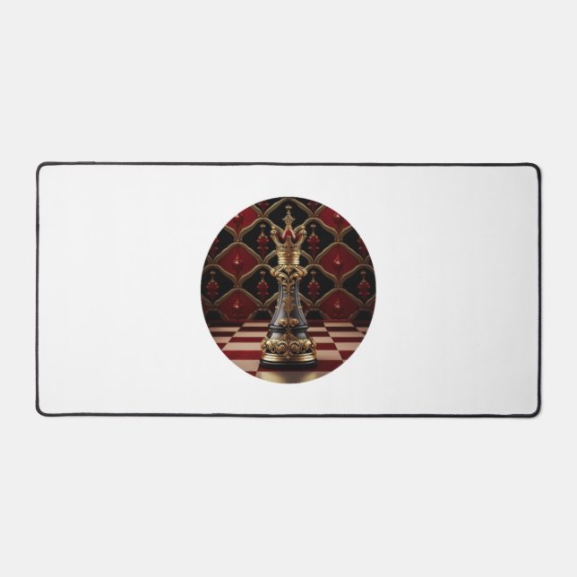 Alfrombrillas De Escritorio Bonita pieza de ajedrez de estilo barroco - La Rei (Anverso)