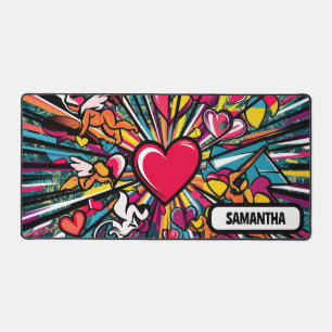 Alfrombrillas De Escritorio Bonito nombre personalizado de corazón rosa lindo