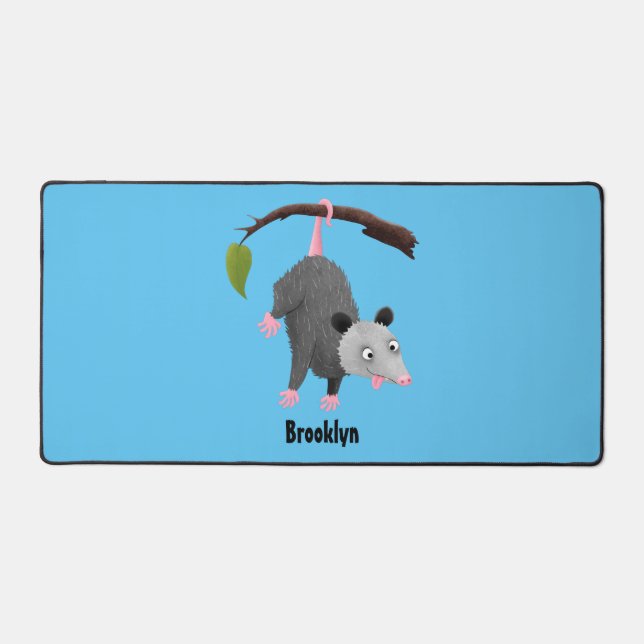 Alfrombrillas De Escritorio Bonito opossum colgando de un personalizado de suc (Anverso)