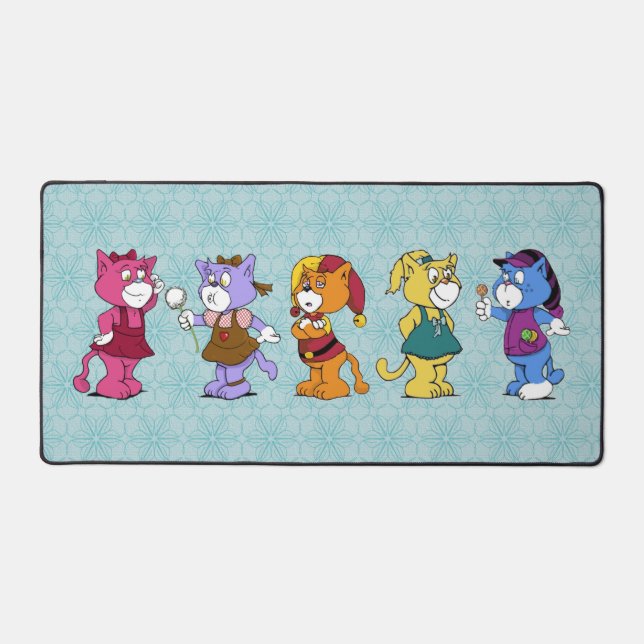 Alfrombrillas De Escritorio Boomi Cats | Niños (Anverso)