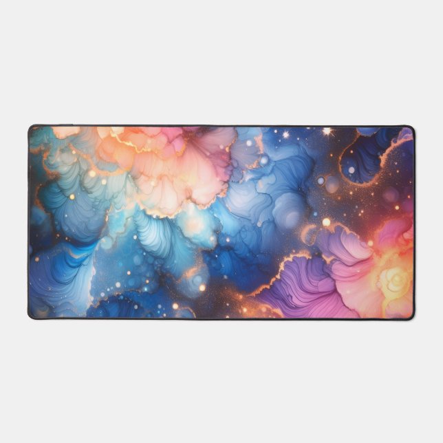 Alfrombrillas De Escritorio Bright Galaxy Alcohol Ink (Anverso)