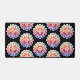Alfrombrillas De Escritorio Bright Mandala Floral Desk Mat