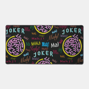 Alfrombrillas De Escritorio Bromista negro Mah Jongg Place Mat