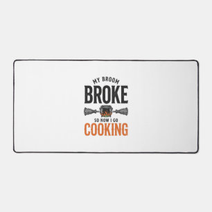 Alfrombrillas De Escritorio Bruja Cocinando Mi Escoba Se Rompió Divertido Vint