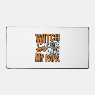 Alfrombrillas De Escritorio Bruja Mejor Tenga Mi Camiseta De Papa Halloween Pa