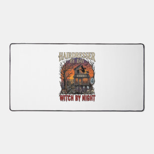 Alfrombrillas De Escritorio Bruja Noche Salón Halloween Día Peluquero Calavera