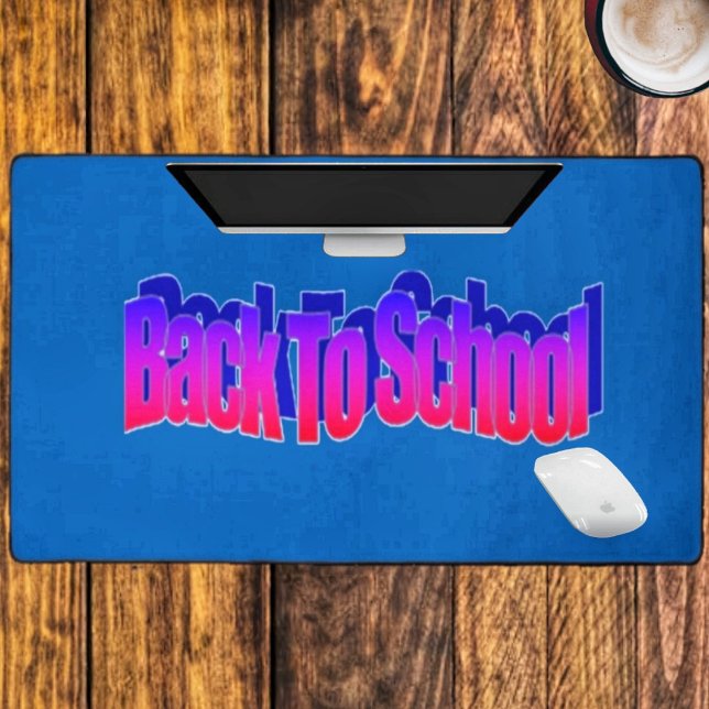 Alfrombrillas De Escritorio BTS-Rojo-Azul (This eye-catching desk mat, would make a colorful addition to any child's desk!)