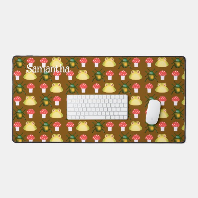 Alfrombrillas De Escritorio Bug De Escarabajo, Rana Y Hongos (Teclado y ratón)