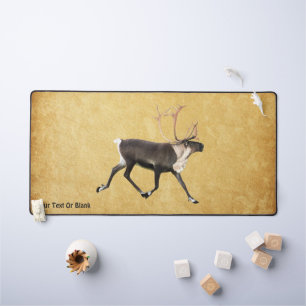 Alfrombrillas De Escritorio Bull Caribou En Papel Antiguo