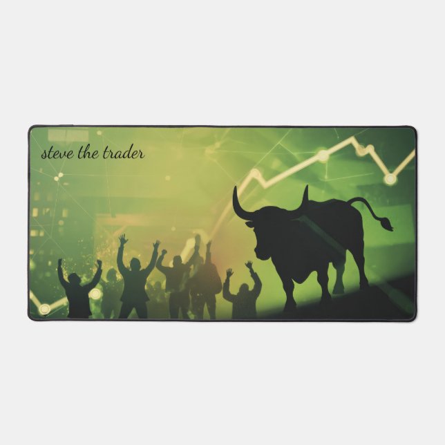 Alfrombrillas De Escritorio Bull Market Celebration Personalized (Anverso)