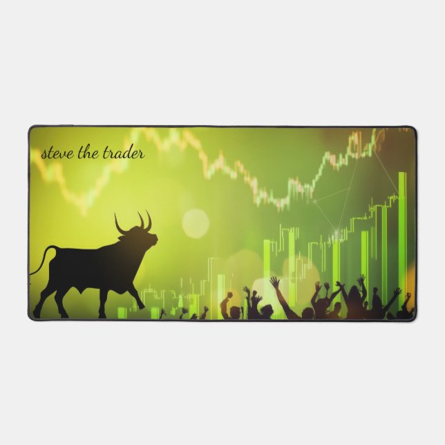 Alfrombrillas De Escritorio Bull Market Celebration Personalized (Anverso)