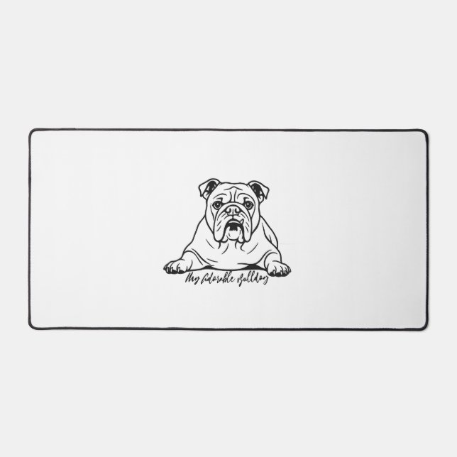 Alfrombrillas De Escritorio Bulldog Adorable (Anverso)