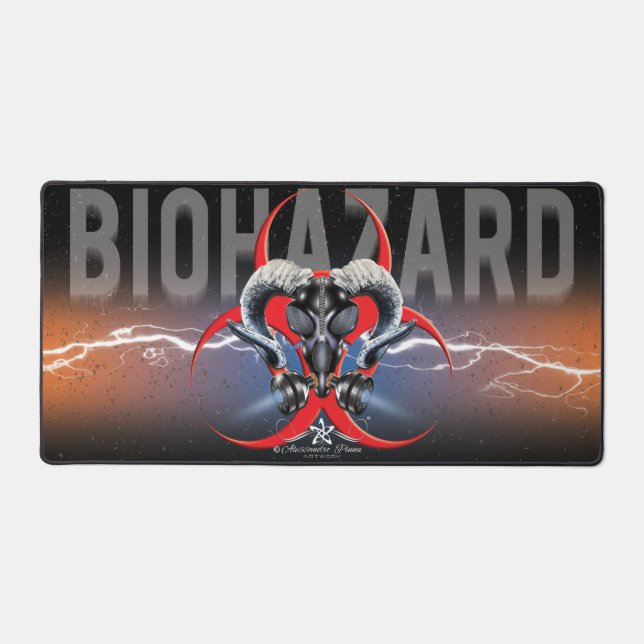 ALFROMBRILLAS DE ESCRITORIO ¡BW! ¡ADVERTENCIA DE BIOPELIGRO! CALAVERA (Anverso)