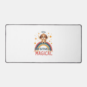 Alfrombrillas De Escritorio Cachorro mágico vintage arcoíris ángel D positivam
