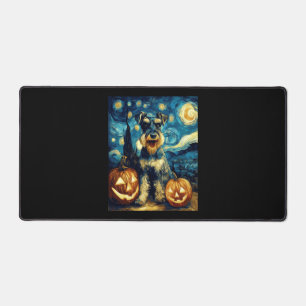 Alfrombrillas De Escritorio Cachorro Miniatura Schnauzer Lindo Halloween Jack 