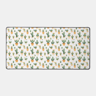 Alfrombrillas De Escritorio Cactus pulido en blanco