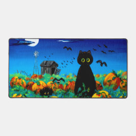 Alfrombrillas De Escritorio Cae Halloween Black Cats Moon Pumpkins
