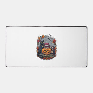 Alfrombrillas De Escritorio Calabaza de Halloween Gato Cráneo Segador Otoño Ho