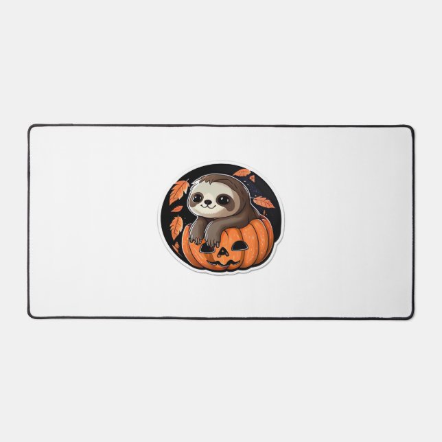 Alfrombrillas De Escritorio calabaza lenta Halloween pegatina camiseta sobredi (Anverso)