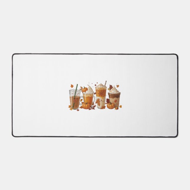 Alfrombrillas De Escritorio Calabaza para café otoño (Anverso)