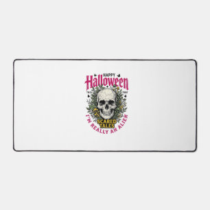Alfrombrillas De Escritorio Calavera Alienigena Gráfica Vintage de Halloween p