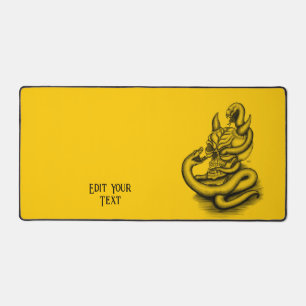 Alfrombrillas De Escritorio Calavera - Cabeza malvada con serpiente