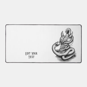 Alfrombrillas De Escritorio Calavera - Cabeza malvada con serpiente