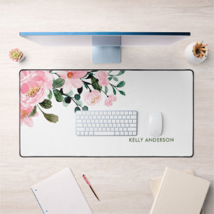 Alfrombrillas De Escritorio Calcomanía de follaje floral de acuarela moderna f