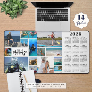 Alfrombrillas De Escritorio Calendario 2025 14 Fotos Monograma Nombre Personal