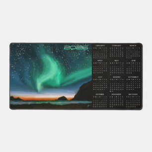 Alfrombrillas De Escritorio Calendario Aurora Borealis - 2026