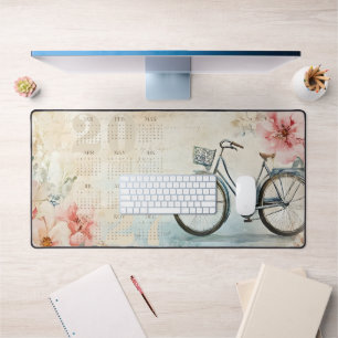 Alfrombrillas De Escritorio Calendario de bicicleta caprichoso vintage elegant