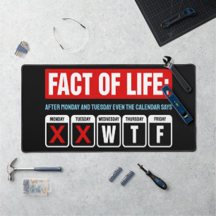 Alfrombrillas De Escritorio Calendario de Hechos de la Vida Dice Humor WTF
